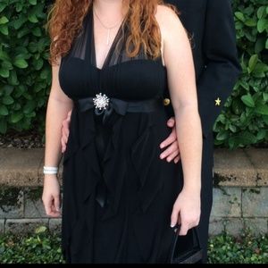 Betsy and Adam Black formal gown